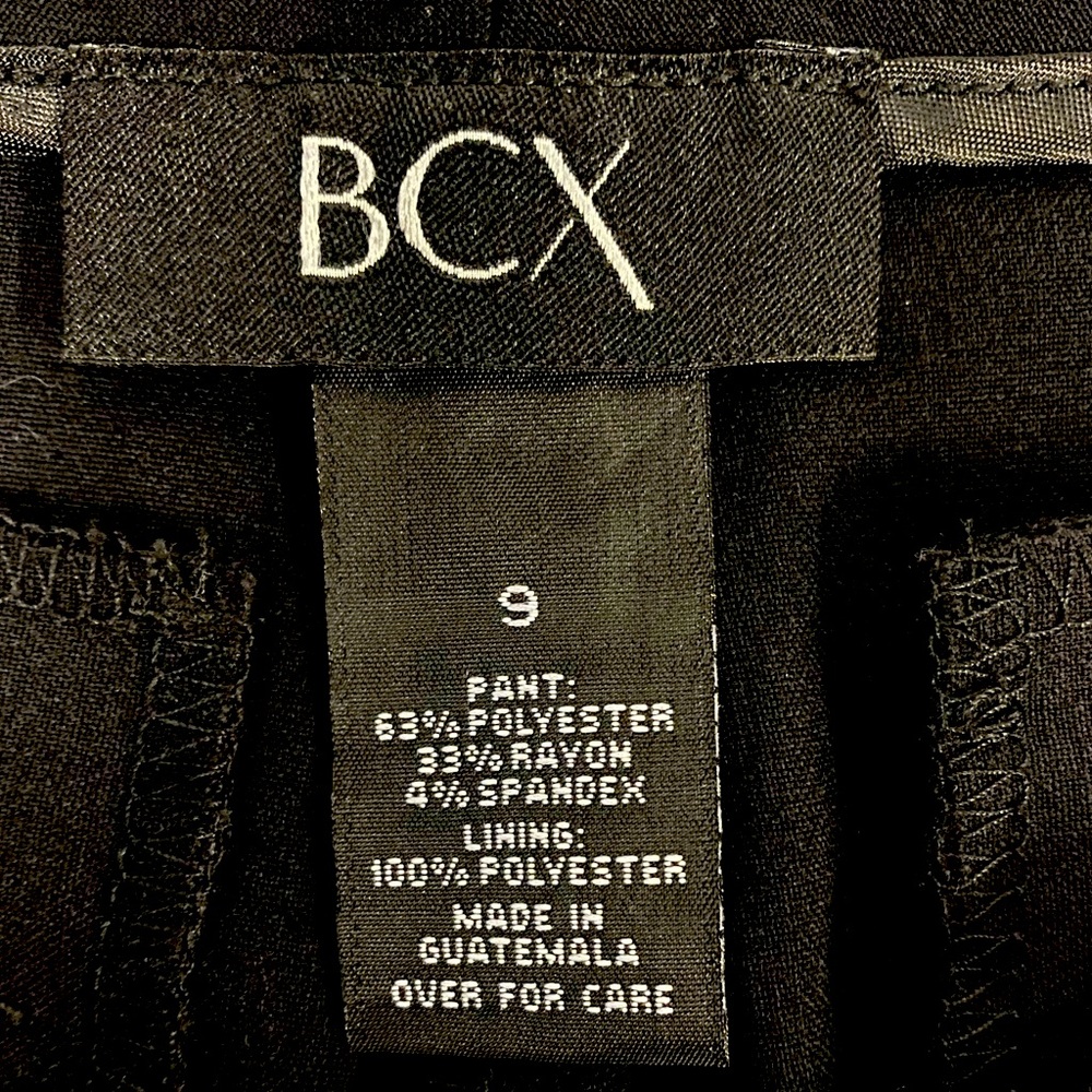 BCX Women’s Junior Dress Pants in Black sz 9 rarely worn
